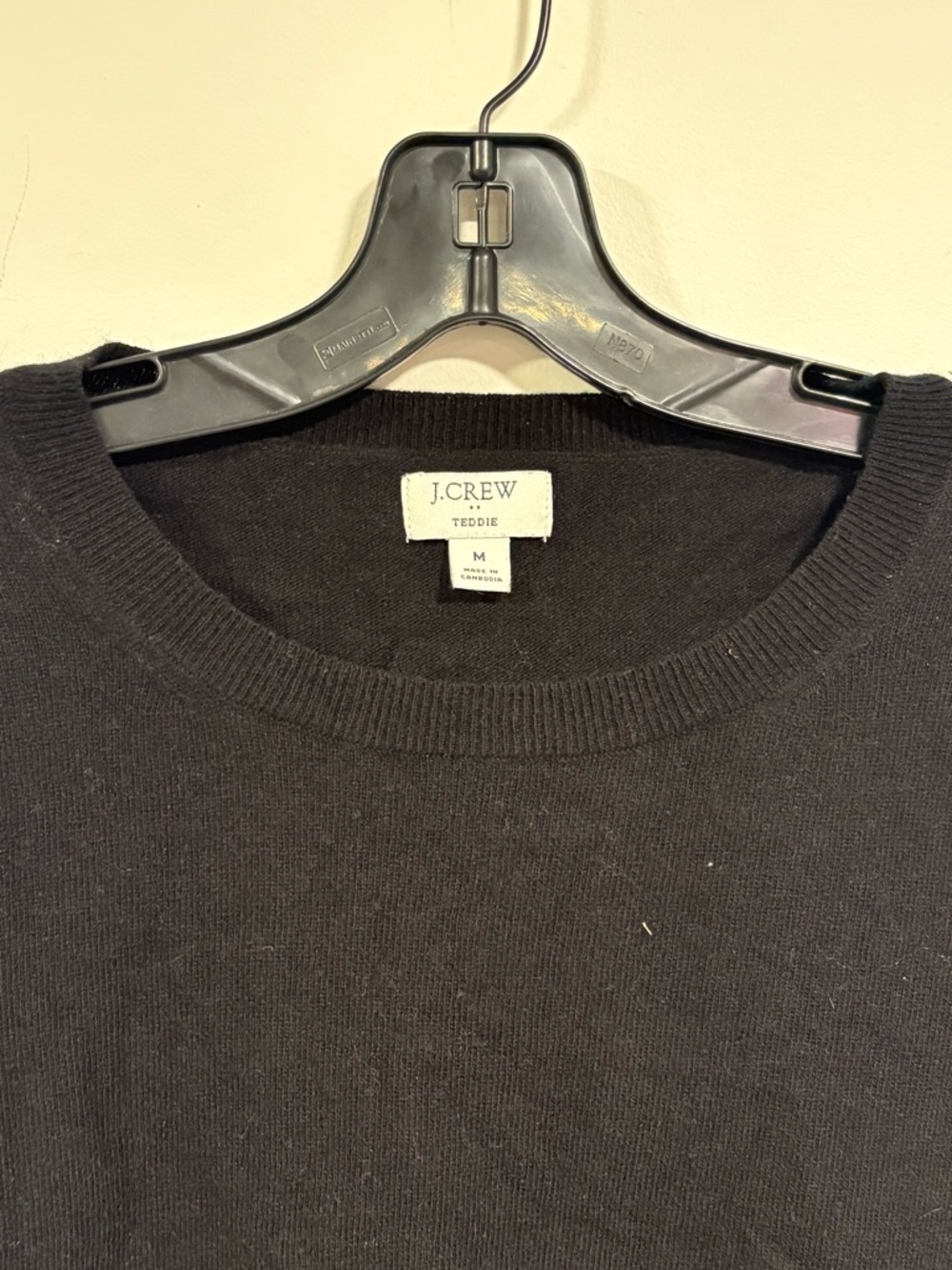 J. Crew Black Women's Crewneck Sweater - Picture 2 of 3